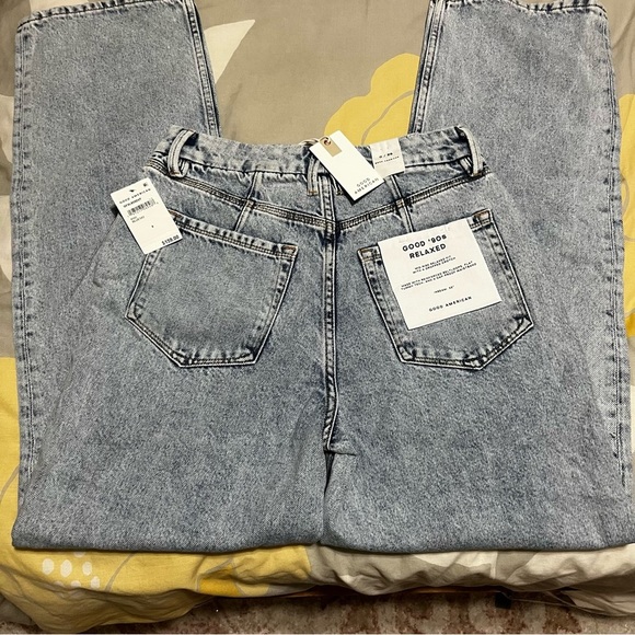 Good American NWT Good ‘90s Relaxed Women’s Jeans Sz 0 - Picture 3 of 9